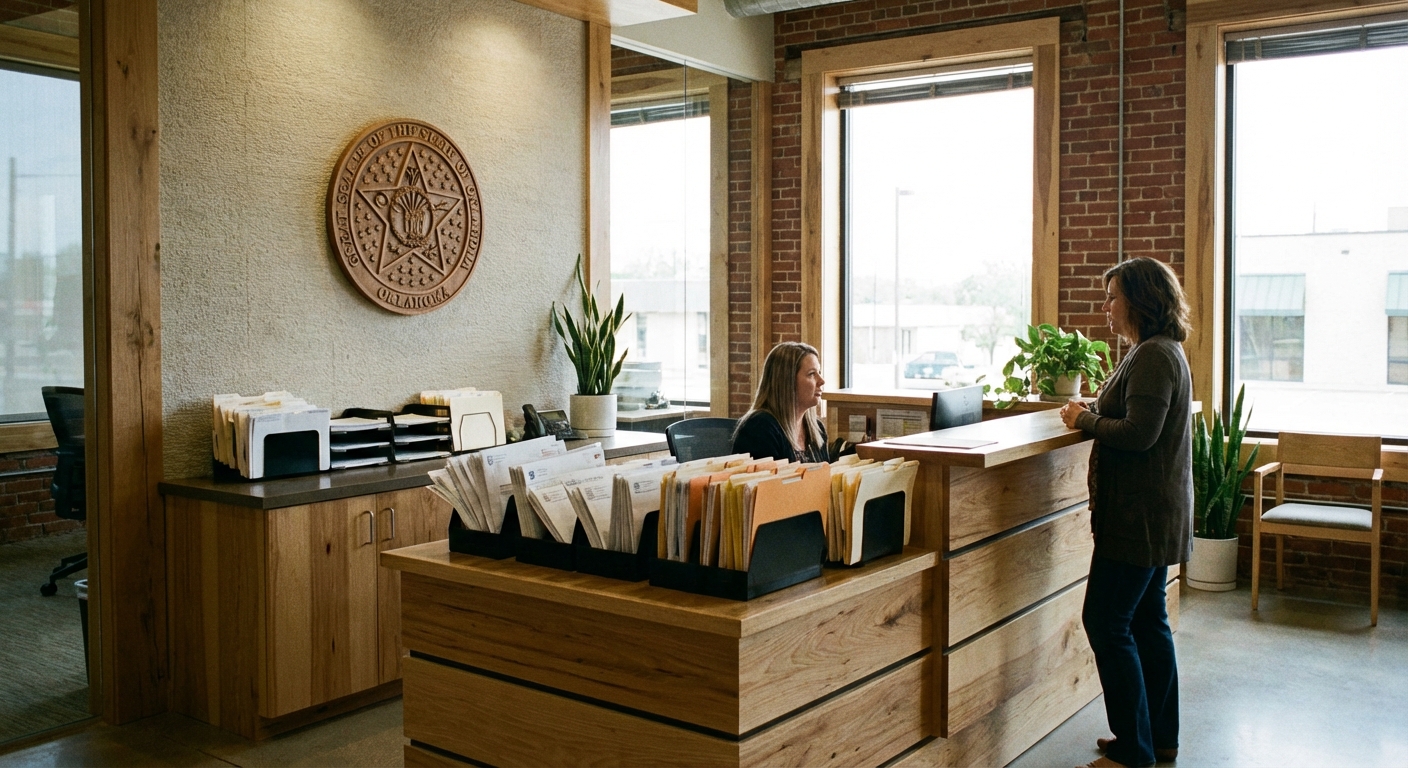 Oklahoma registered agent office where LLC legal documents are received